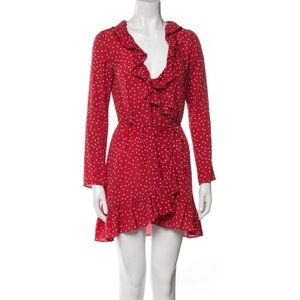 Réalisation Par Red Wrap Dress